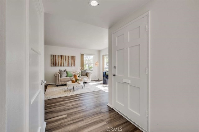5642 Briercrest Ave, Lakewood, CA 90713 - hall with dark wood finished floors and baseboards
