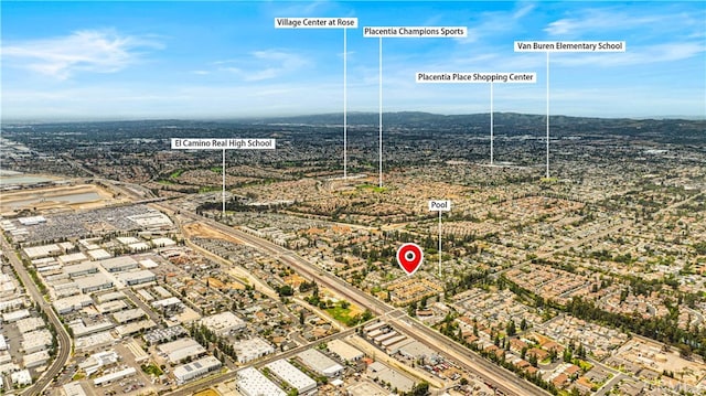 206 Eisenhower, Placentia, CA 92870 - bird's eye view of a mountainous background