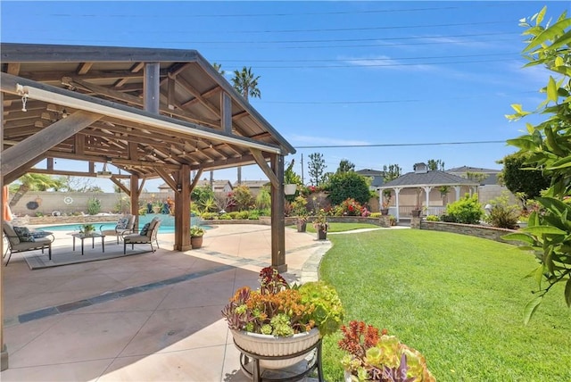9588 Shimizu River Cir, Fountain Valley, CA 92708 - view of yard featuring a gazebo and a patio