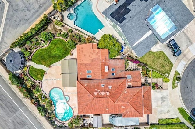 9588 Shimizu River Cir, Fountain Valley, CA 92708 - bird's eye view of a pool area