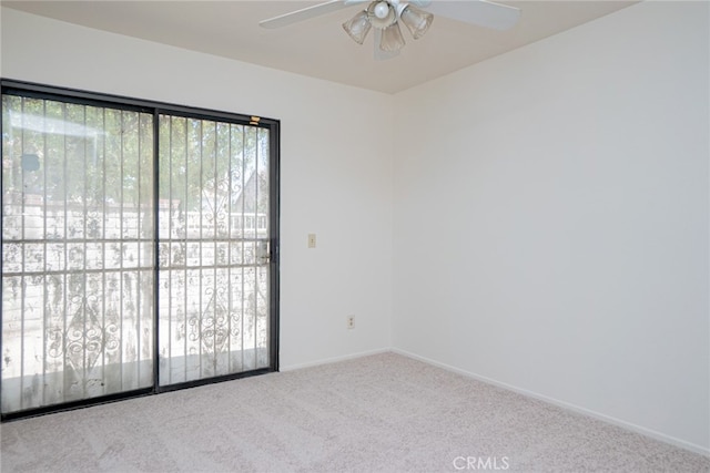 8541 San Clemente Dr, Rancho Cucamonga, CA 91730 - carpeted empty room featuring ceiling fan and baseboards