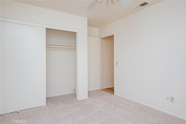 8541 San Clemente Dr, Rancho Cucamonga, CA 91730 - unfurnished bedroom featuring carpet, a closet, a ceiling fan, and baseboards