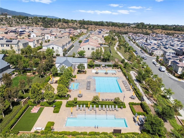 4233 Powell Way Unit 102, Corona, CA 92883 - aerial view of residential area with a pool area