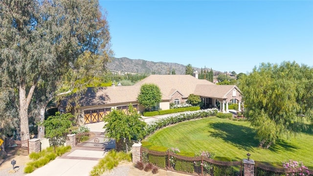 23965 Lawson Rd, Corona, CA 92883 - aerial view of property and surrounding area with mountains