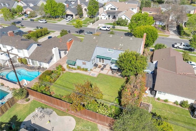 11731 Argyle Dr, Rossmoor, CA 90720 - aerial view of residential area featuring a pool area