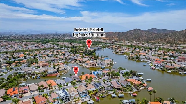30208 White Wake Dr, Canyon Lake, CA 92587 - view of property location with nearby suburban area and a water and mountain view