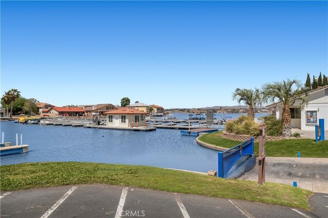 13985 Evergreen Ln, Victorville, CA 92395 - water view featuring a dock