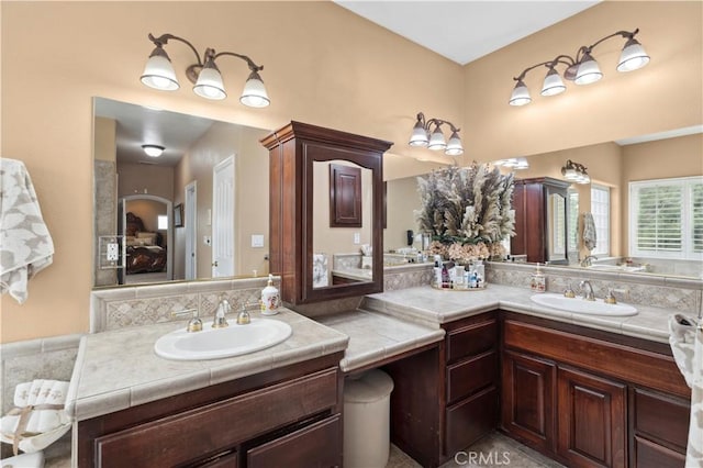 13985 Evergreen Ln, Victorville, CA 92395 - full bath with vanity and ensuite bathroom