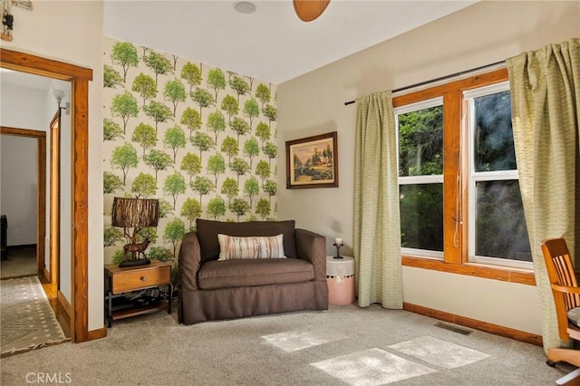 523 Dogwood Canyon Rd, Blue Jay, CA 92317 - sitting room featuring carpet floors and baseboards