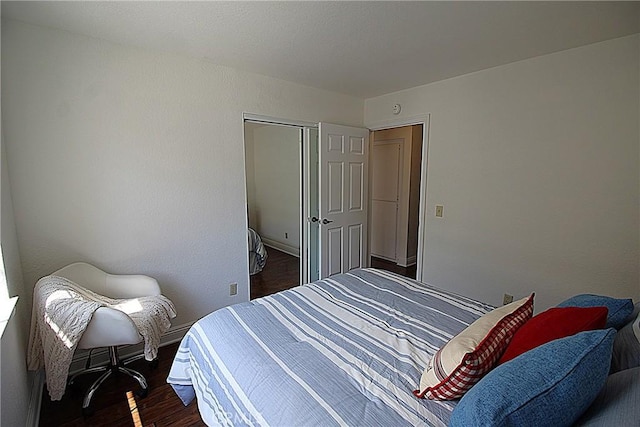 6102 Cabriolet Ct, Quartz Hill, CA 93536 - bedroom featuring dark wood-style floors and a closet
