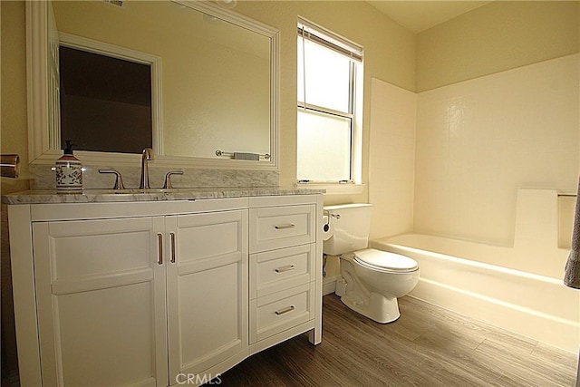 6102 Cabriolet Ct, Quartz Hill, CA 93536 - full bath featuring wood finished floors, toilet, and vanity