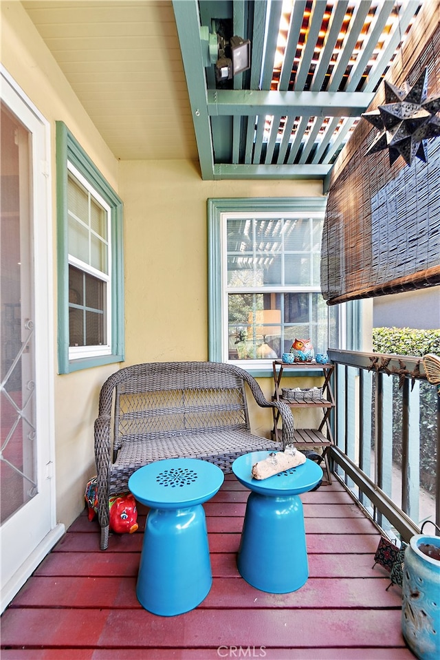 13611 Walnut St, Whittier, CA 90602 - view of wooden terrace