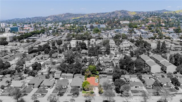 13611 Walnut St, Whittier, CA 90602 - aerial perspective of suburban area with a mountainous background