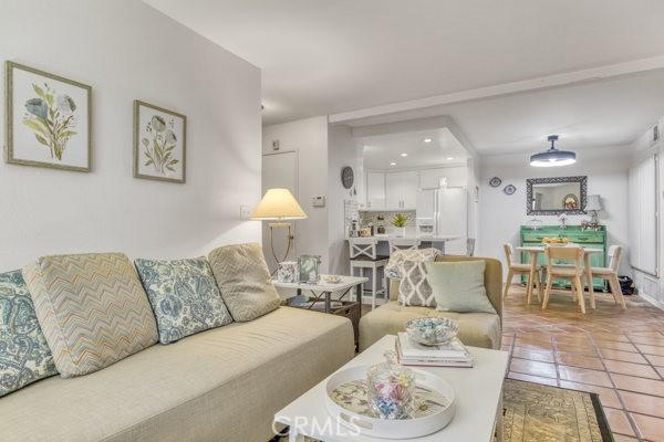 15155 Sherman Way Unit 14, Van Nuys, CA 91405 - living area with tile patterned floors