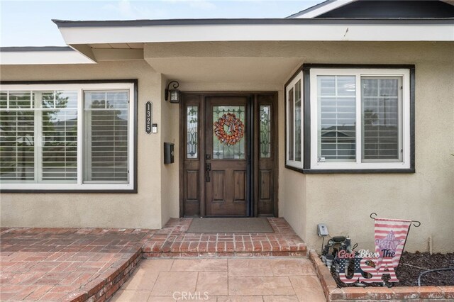 1325 N Birchnell Ave, San Dimas, CA 91773 - doorway to property with stucco siding