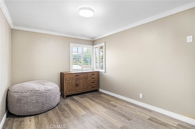 1325 N Birchnell Ave, San Dimas, CA 91773 - living area with light wood-type flooring, ornamental molding, and baseboards