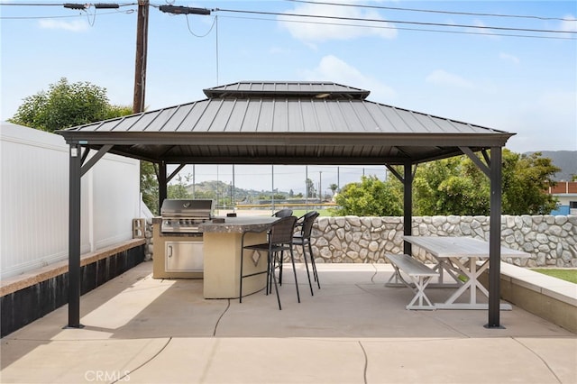 1325 N Birchnell Ave, San Dimas, CA 91773 - view of patio / terrace with a gazebo, grilling area, and area for grilling