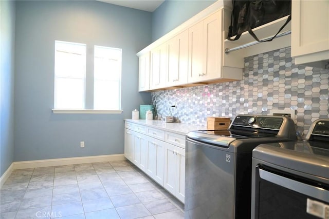 851 Trail View Pl, Nipomo, CA 93444 - clothes washing area with independent washer and dryer, baseboards, and cabinet space