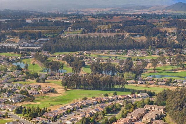 851 Trail View Pl, Nipomo, CA 93444 - aerial view of property and surrounding area featuring a water and mountain view, a golf course, and nearby suburban area