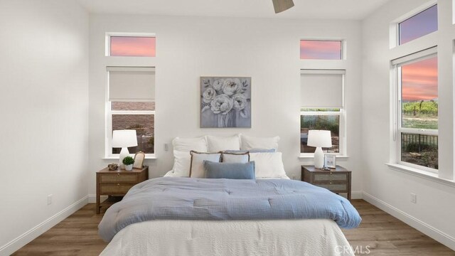 851 Trail View Pl, Nipomo, CA 93444 - bedroom with wood finished floors and ceiling fan