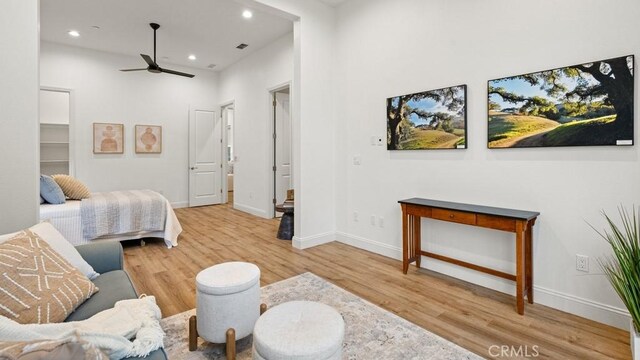 851 Trail View Pl, Nipomo, CA 93444 - bedroom with wood finished floors, recessed lighting, and a high ceiling