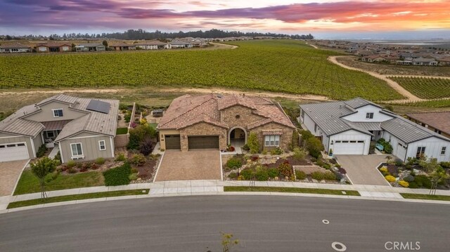 851 Trail View Pl, Nipomo, CA 93444 - aerial view at dusk of agricultural plots, a rural view, and a residential view
