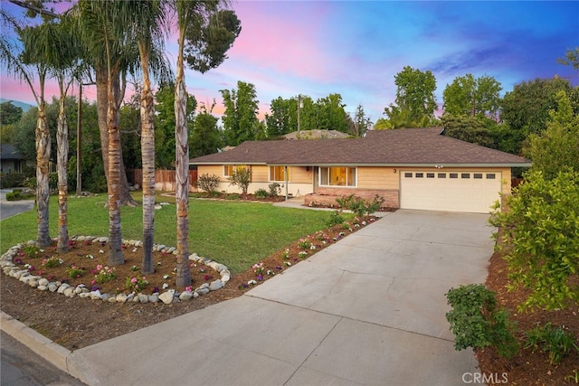 2520 Louise Ave, Arcadia, CA 91006 - ranch-style home with a garage, concrete driveway, and brick siding