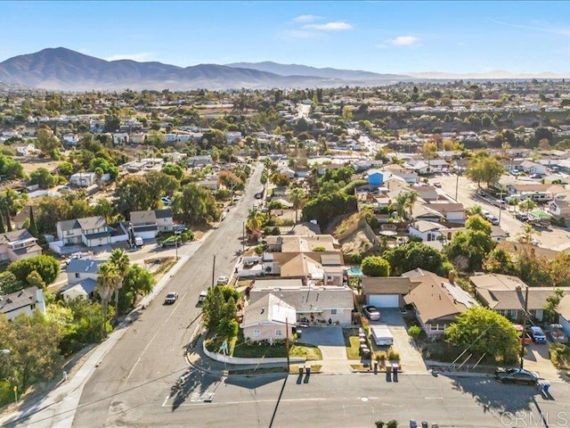 2049 Madera St, Lemon Grove, CA 91945 - aerial view of property's location featuring nearby suburban area and a mountain backdrop