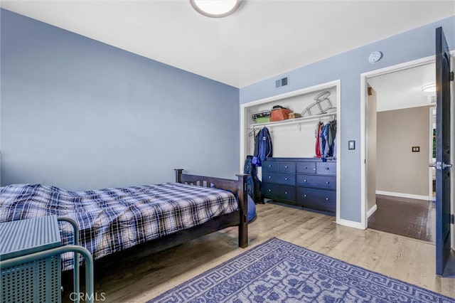 1850 W 186th St, Torrance, CA 90504 - bedroom featuring wood finished floors, a closet, and baseboards