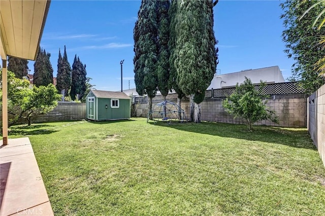 1850 W 186th St, Torrance, CA 90504 - view of yard featuring a storage unit and an outdoor structure
