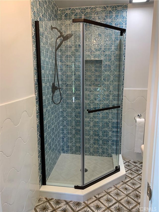1850 W 186th St, Torrance, CA 90504 - full bathroom with a shower stall and tile patterned flooring