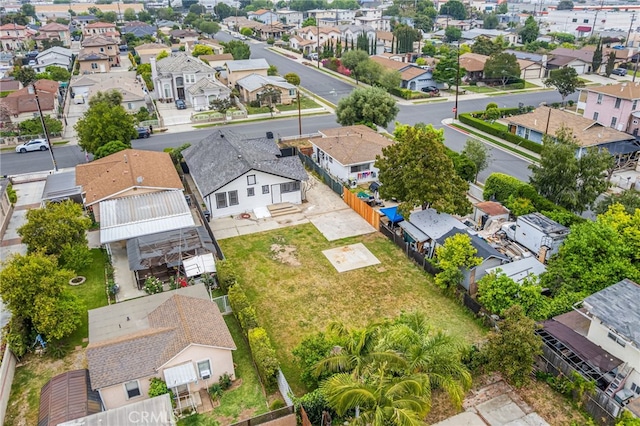 aerial perspective of suburban area
