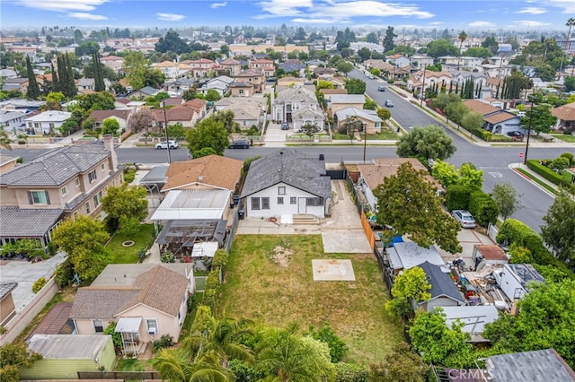 aerial perspective of suburban area