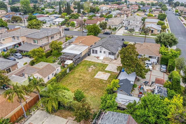 aerial view of residential area