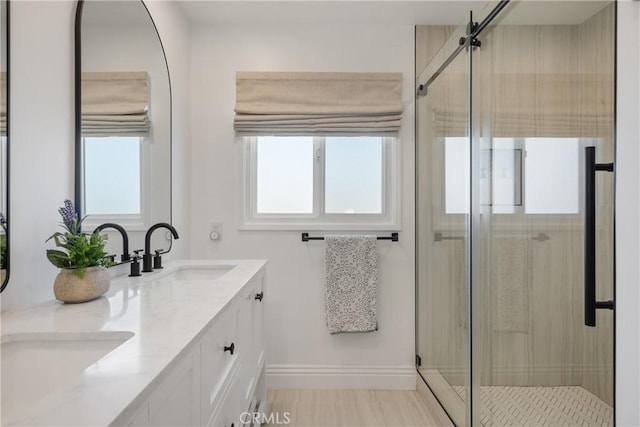 2090 Tevis Ave, Long Beach, CA 90815 - full bathroom featuring plenty of natural light and a stall shower