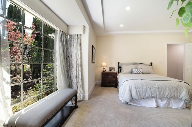 4001 Coldwater Canyon Ave, Studio City, CA 91604 - bedroom featuring carpet floors, baseboards, and recessed lighting