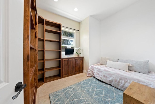 1455 Independence Way, Vista, CA 92084 - bedroom with light tile patterned floors and recessed lighting