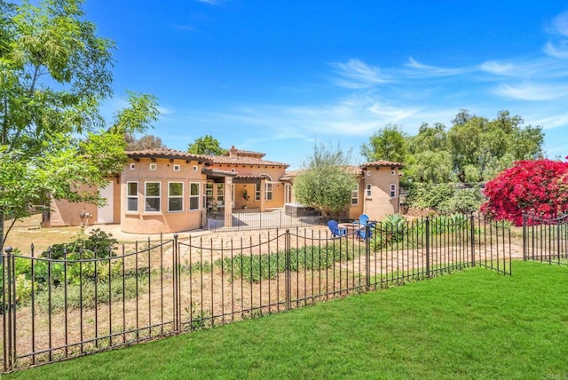 1455 Independence Way, Vista, CA 92084 - back of property featuring stucco siding, a patio area, and a tile roof