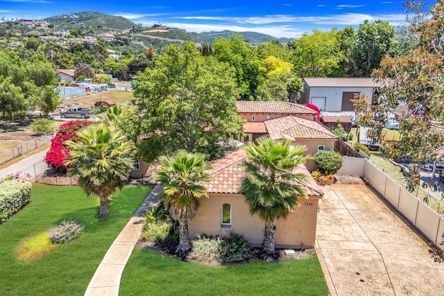 1455 Independence Way, Vista, CA 92084 - view from above of property with a mountain backdrop