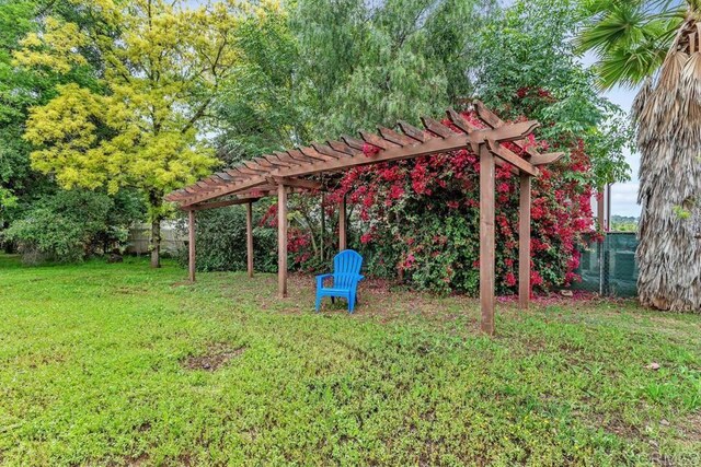 1455 Independence Way, Vista, CA 92084 - view of yard featuring a pergola