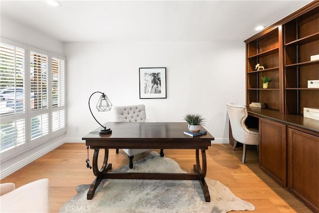 23721 Sarda Rd, Valencia, CA 91355 - office space with recessed lighting and light wood-style flooring