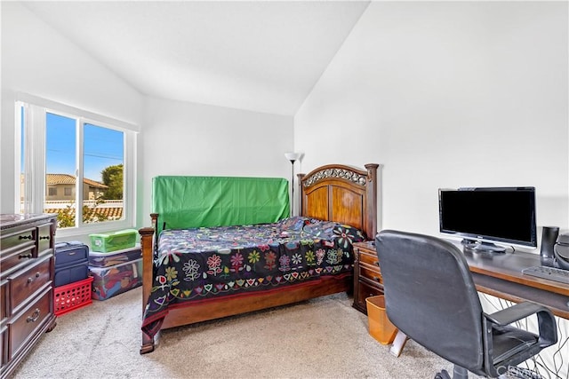 268 Lemon, Irvine, CA 92618 - bedroom featuring lofted ceiling and carpet flooring