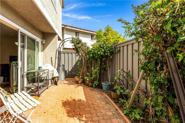 268 Lemon, Irvine, CA 92618 - view of patio with a fenced backyard