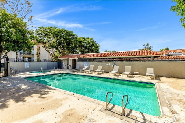 268 Lemon, Irvine, CA 92618 - community pool featuring fence, a patio area, and a hot tub