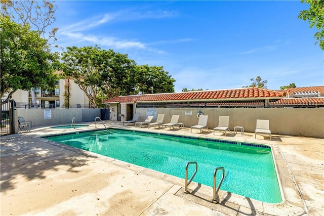 268 Lemon, Irvine, CA 92618 - community pool with a patio and a hot tub