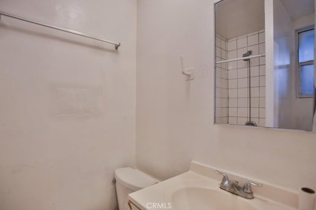 2851 Webster Ave, Long Beach, CA 90810 - bathroom with toilet, a shower, and vanity
