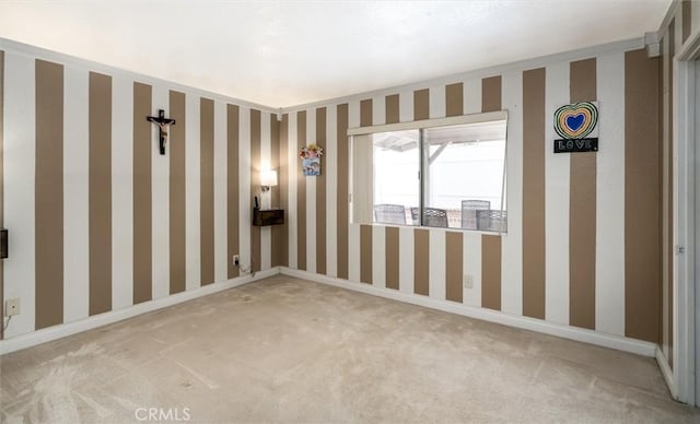 25176 Wendy Way, Moreno Valley, CA 92551 - carpeted empty room with wallpapered walls and baseboards