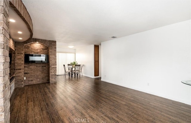 25176 Wendy Way, Moreno Valley, CA 92551 - unfurnished living room with wood finished floors and baseboards