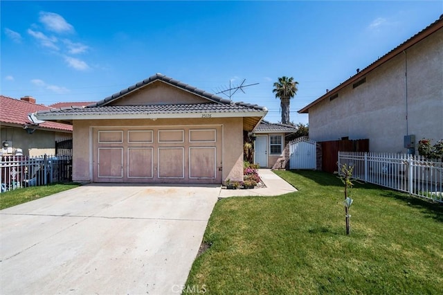25176 Wendy Way, Moreno Valley, CA 92551 - garage with concrete driveway and a gate