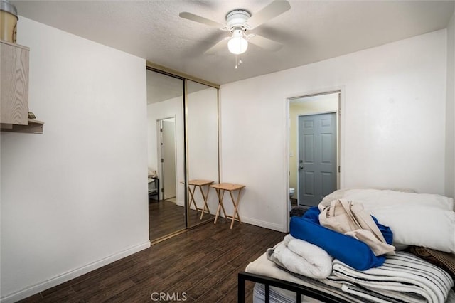 25176 Wendy Way, Moreno Valley, CA 92551 - sitting room with wood finished floors, ceiling fan, and baseboards